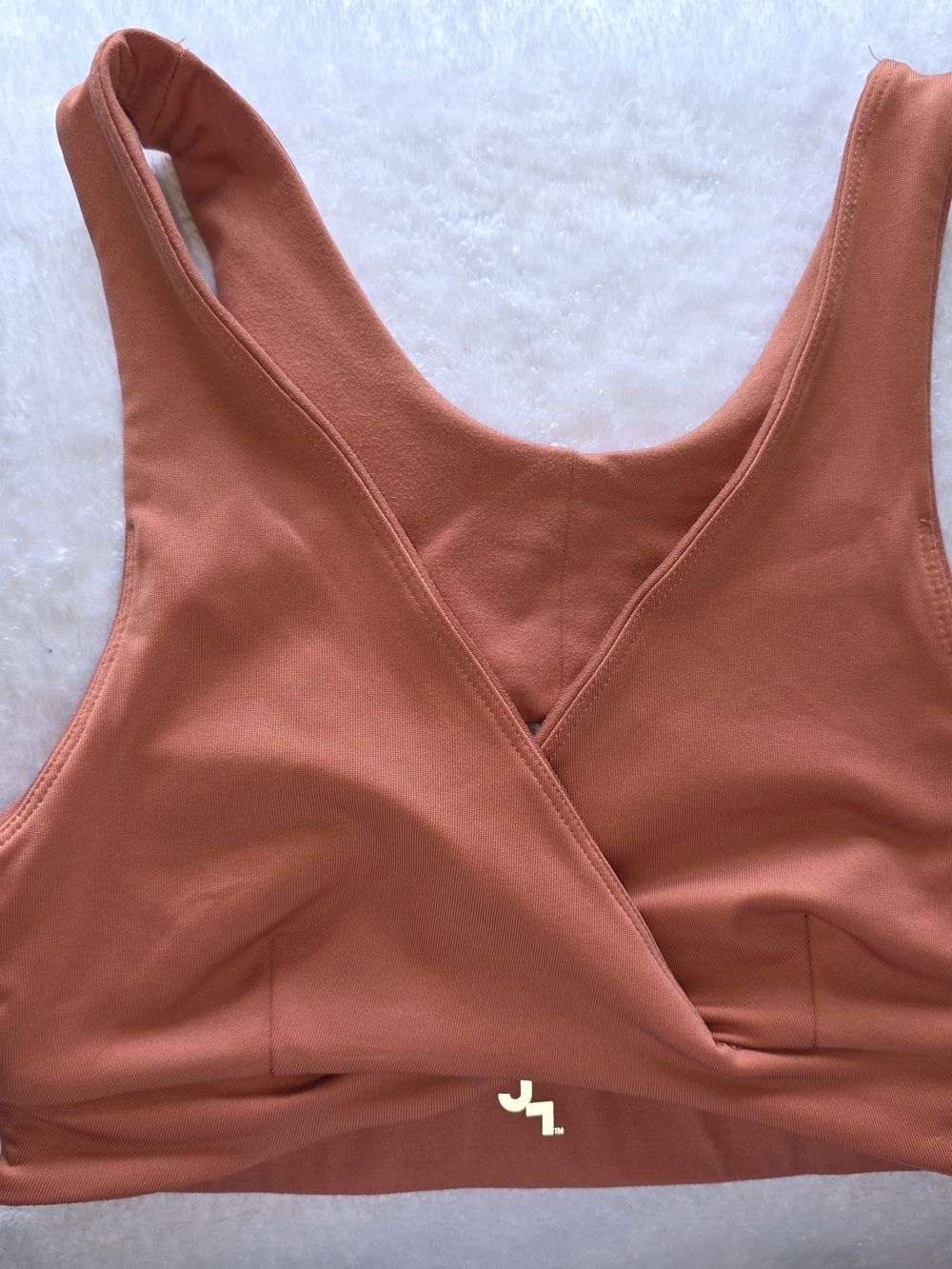 JoyLab Rust Cross-Front Sports Bralette